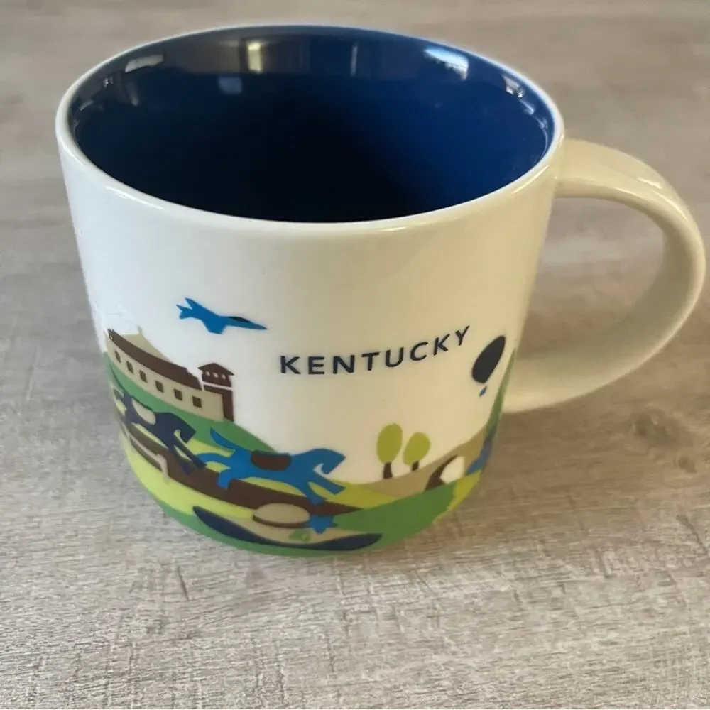 Starbucks 2017 Kentucky You Are Here Collector’s Series Blue 14-Oz Coffee Mug